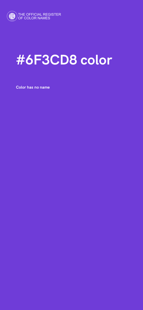 #6F3CD8 color image