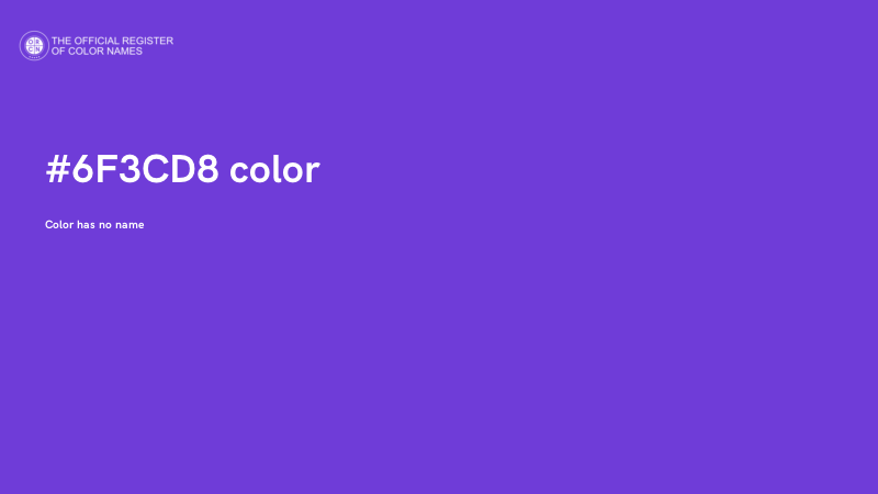 #6F3CD8 color image