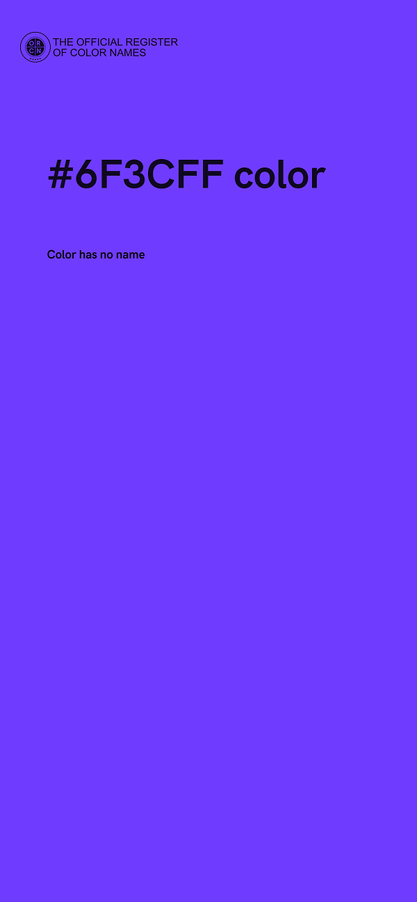 #6F3CFF color image