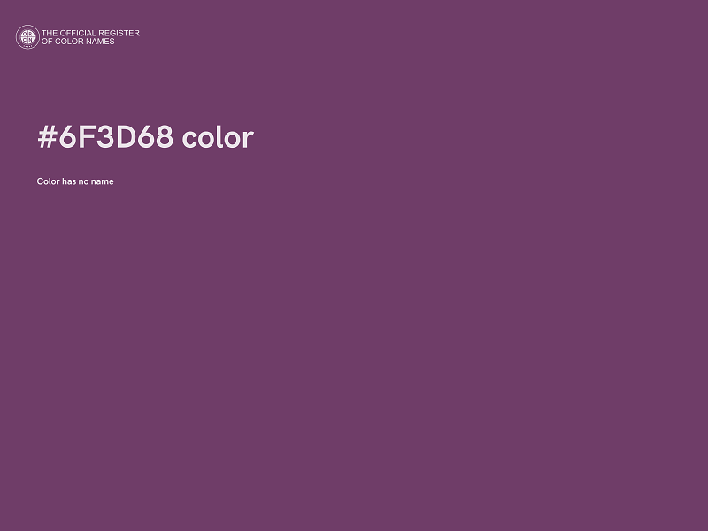 #6F3D68 color image