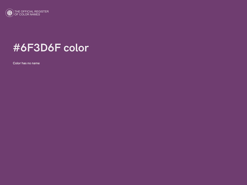 #6F3D6F color image