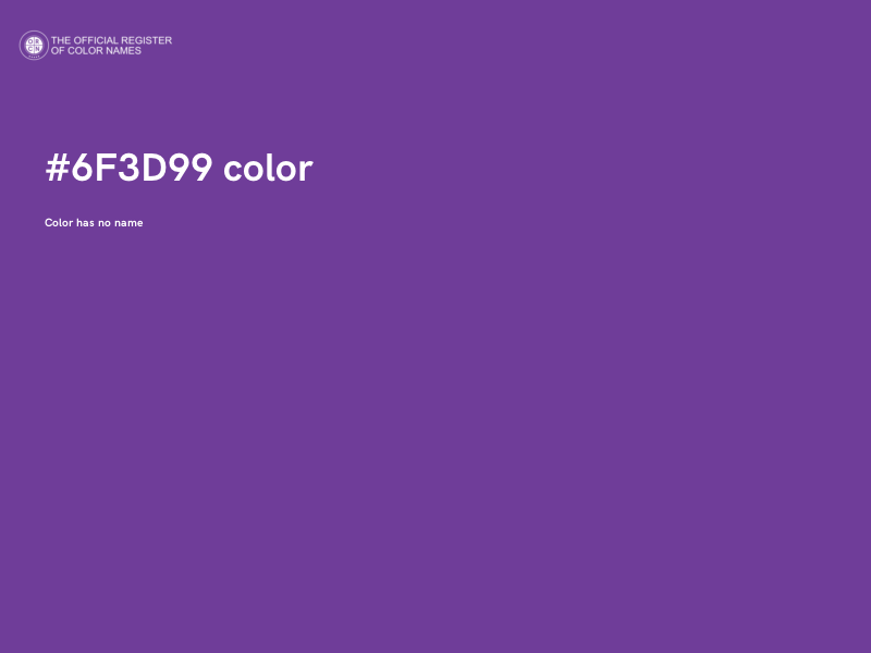 #6F3D99 color image