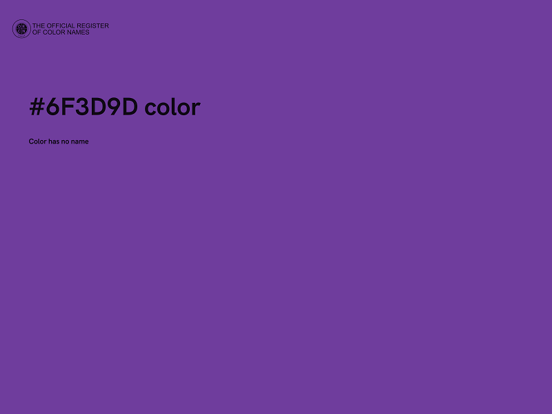 #6F3D9D color image