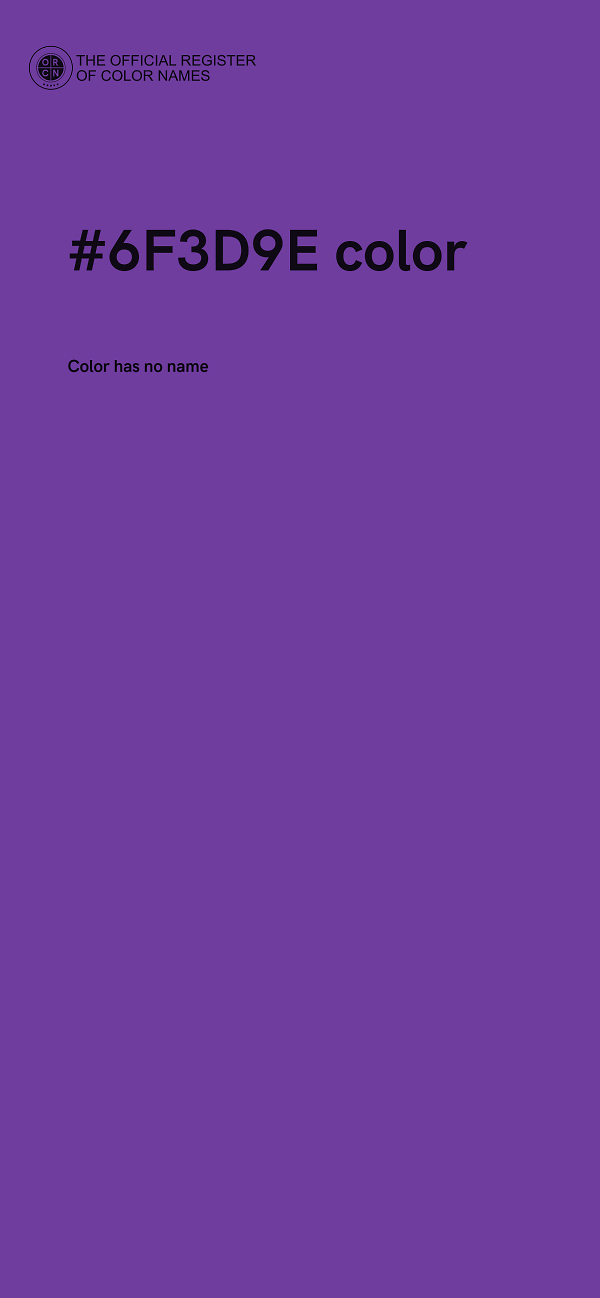 #6F3D9E color image