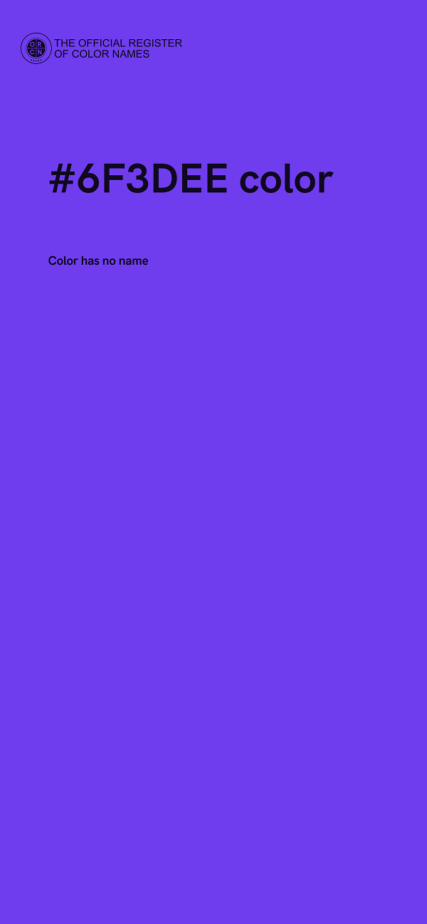 #6F3DEE color image