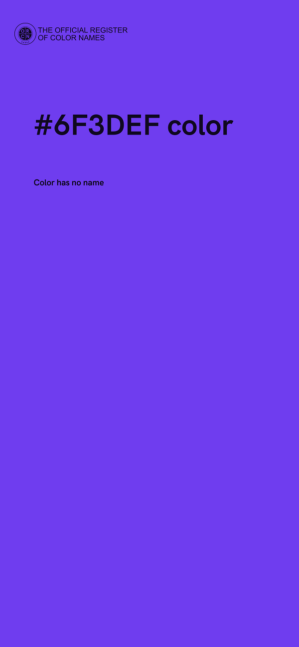 #6F3DEF color image