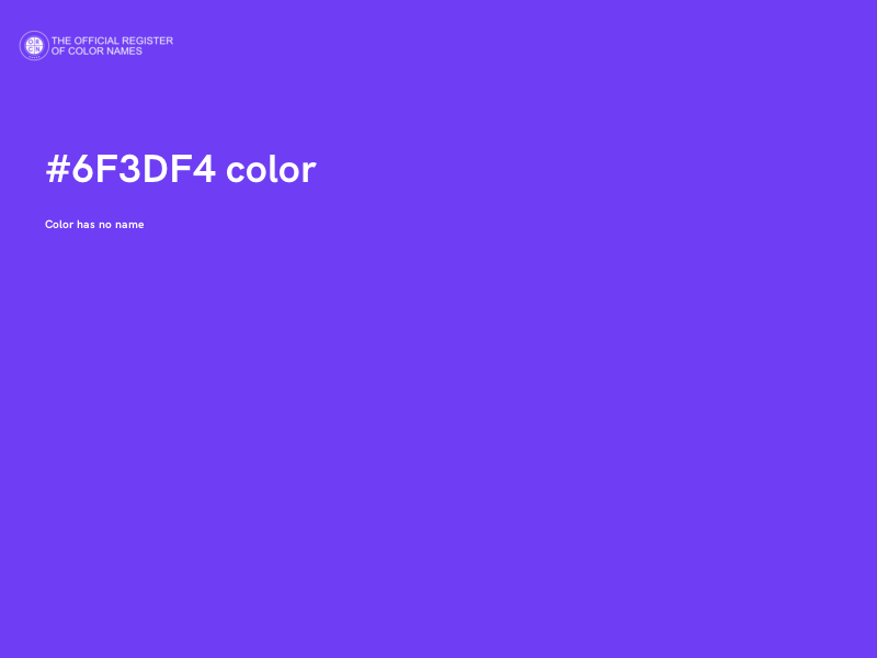 #6F3DF4 color image