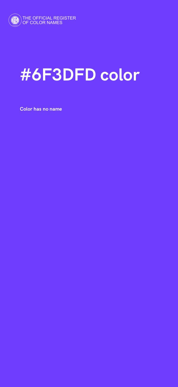 #6F3DFD color image