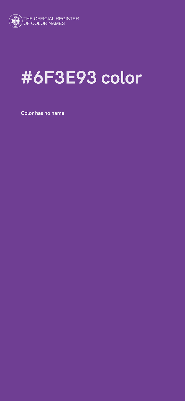 #6F3E93 color image
