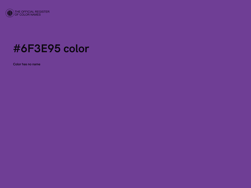 #6F3E95 color image