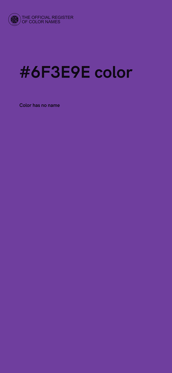 #6F3E9E color image
