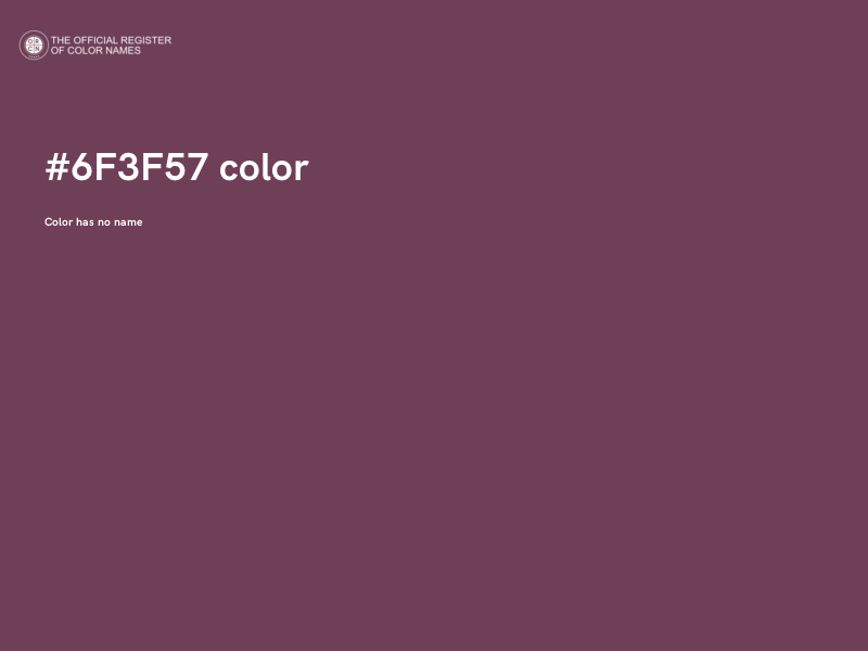 #6F3F57 color image
