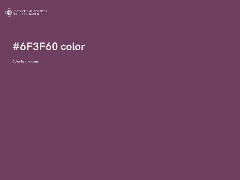 #6F3F60 color image