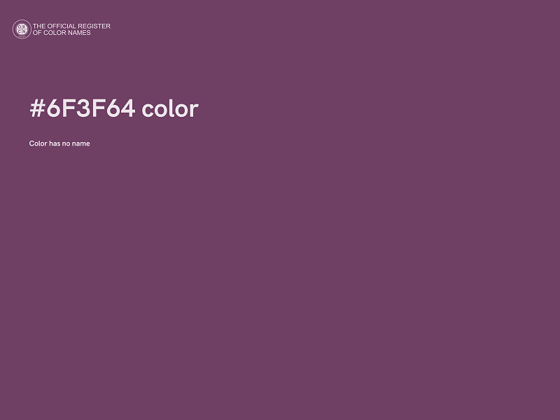 #6F3F64 color image