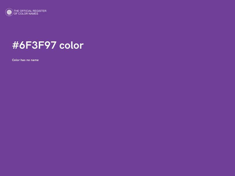 #6F3F97 color image