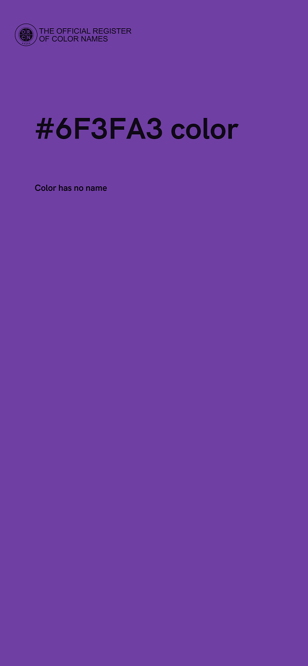 #6F3FA3 color image