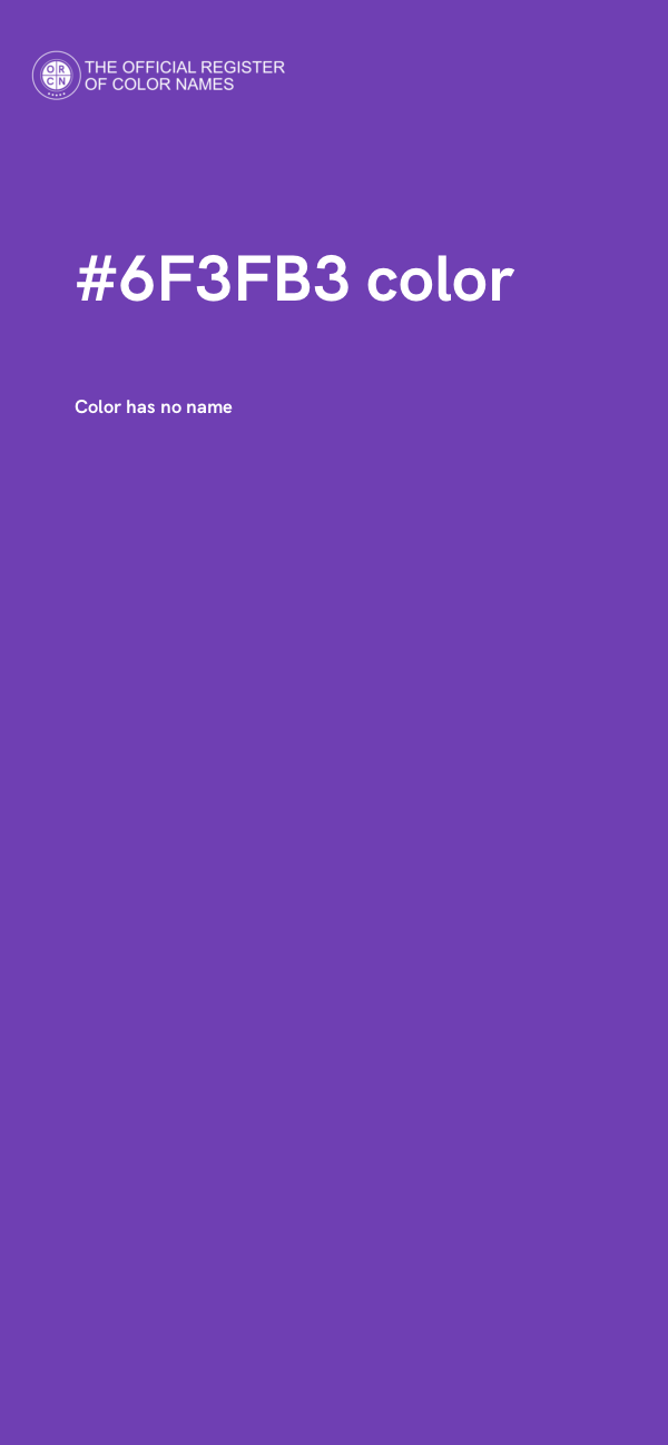 #6F3FB3 color image