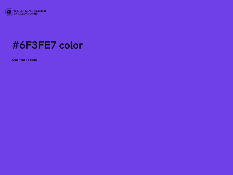 #6F3FE7 color image