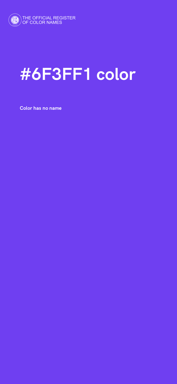 #6F3FF1 color image