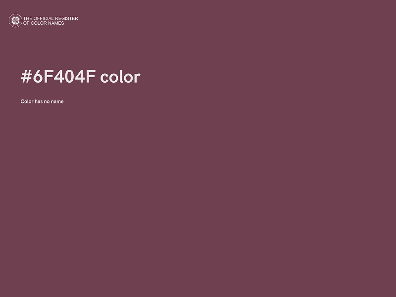 #6F404F color image