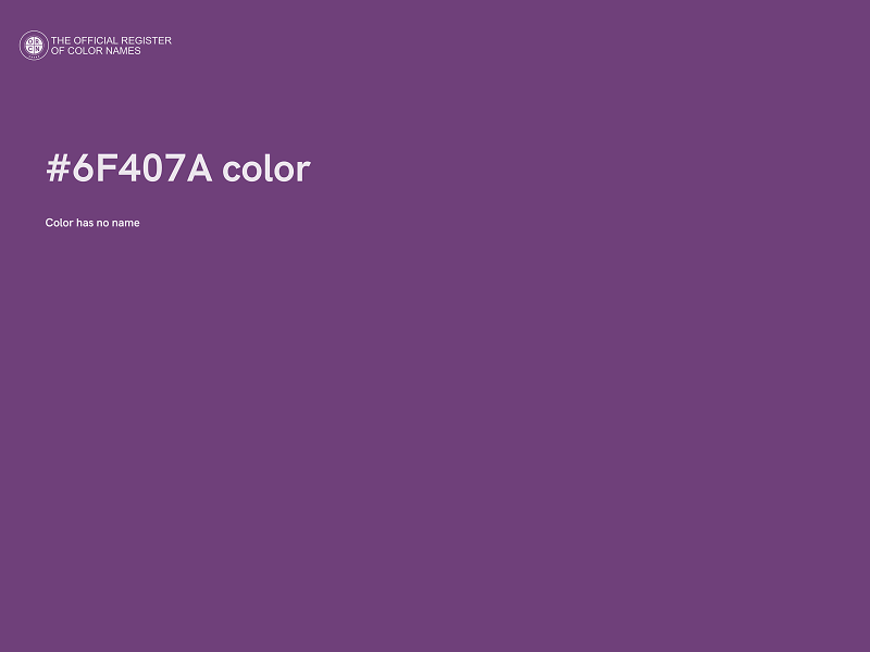 #6F407A color image