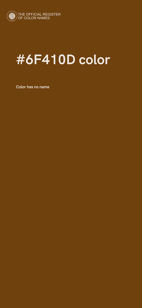 #6F410D color image