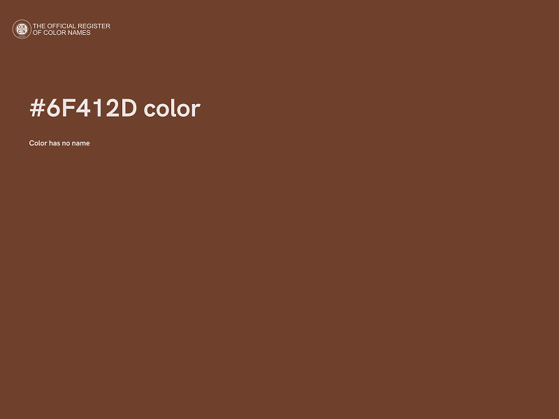 #6F412D color image