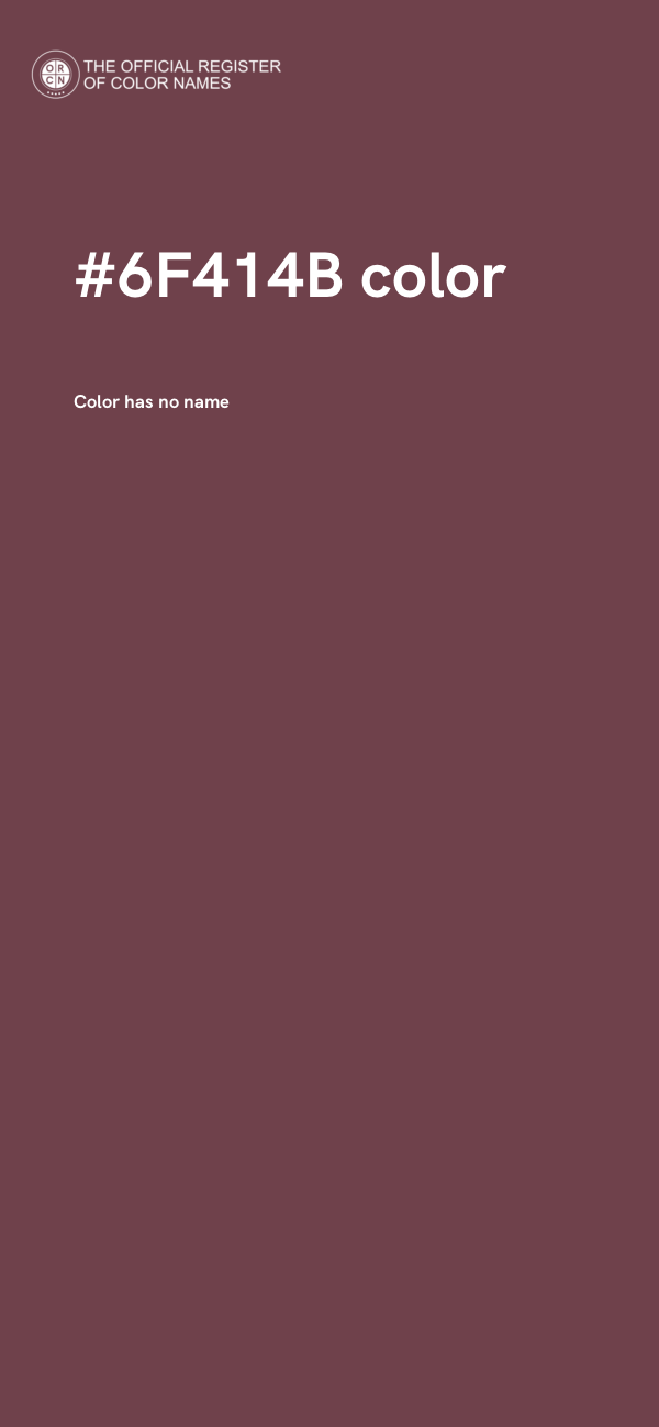 #6F414B color image