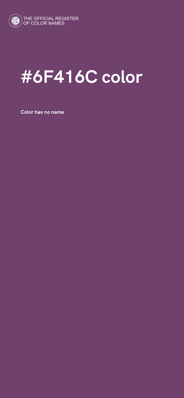 #6F416C color image