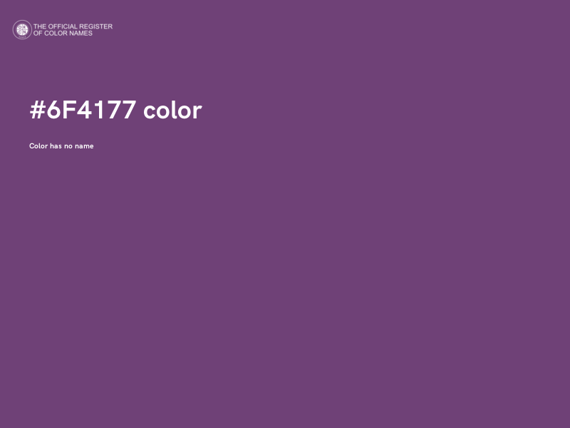 #6F4177 color image