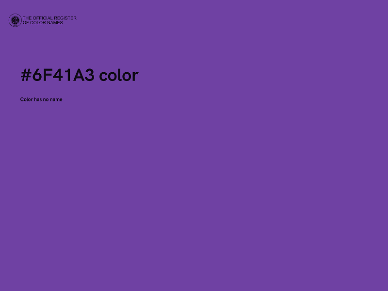 #6F41A3 color image