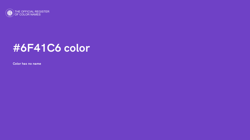 #6F41C6 color image