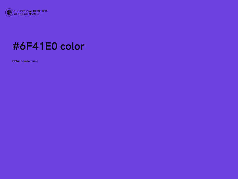 #6F41E0 color image