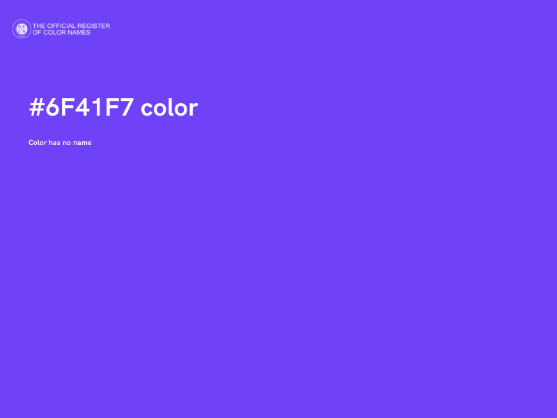 #6F41F7 color image
