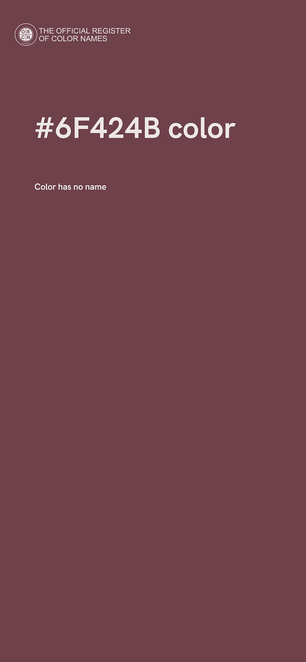 #6F424B color image