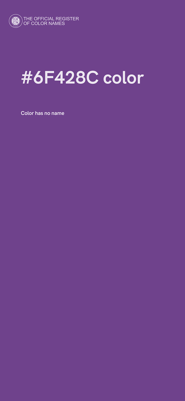 #6F428C color image