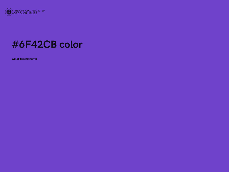 #6F42CB color image