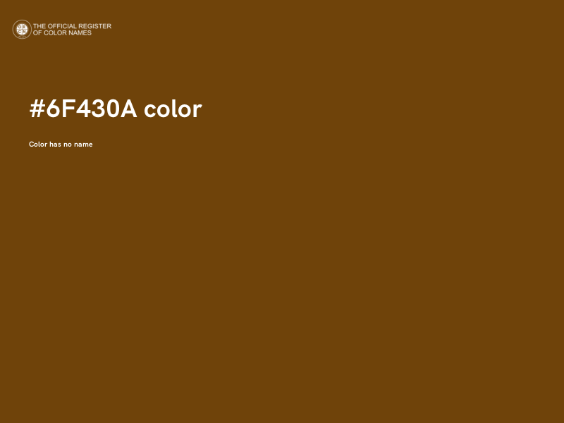 #6F430A color image