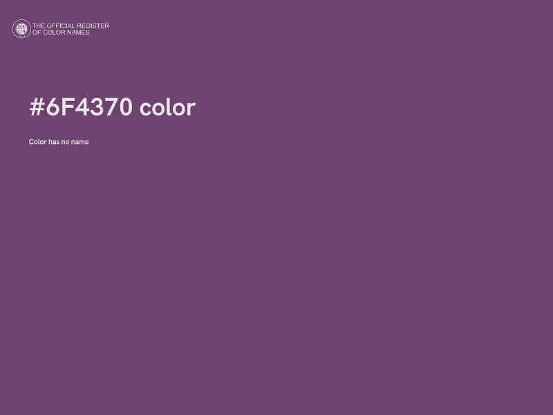 #6F4370 color image
