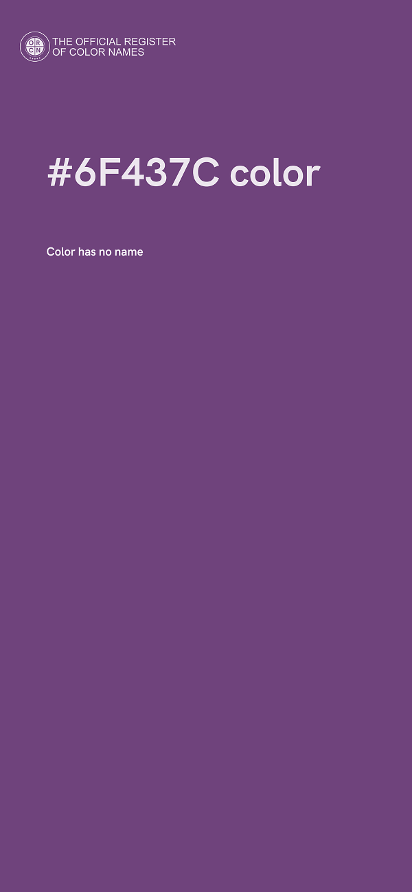 #6F437C color image