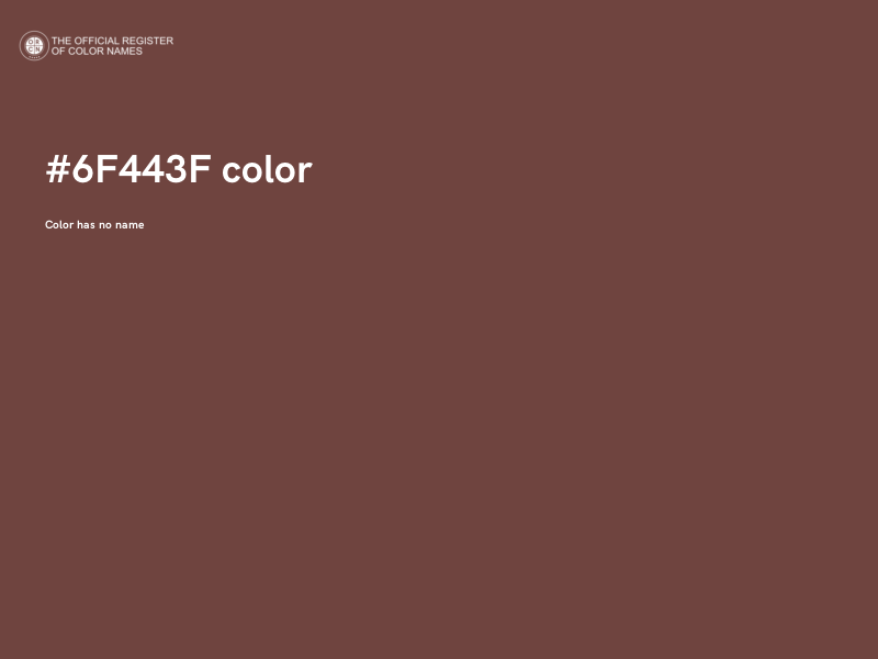#6F443F color image