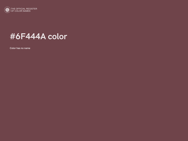 #6F444A color image