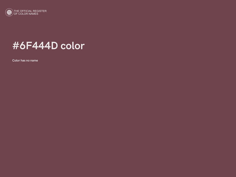 #6F444D color image