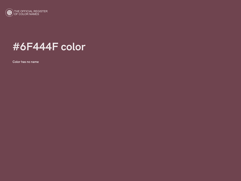 #6F444F color image