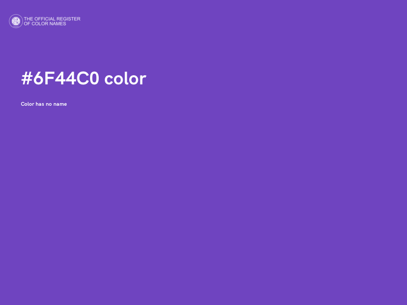 #6F44C0 color image