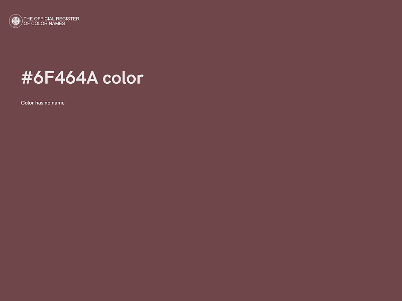 #6F464A color image