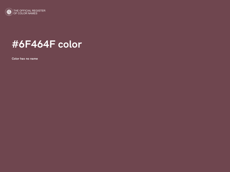 #6F464F color image