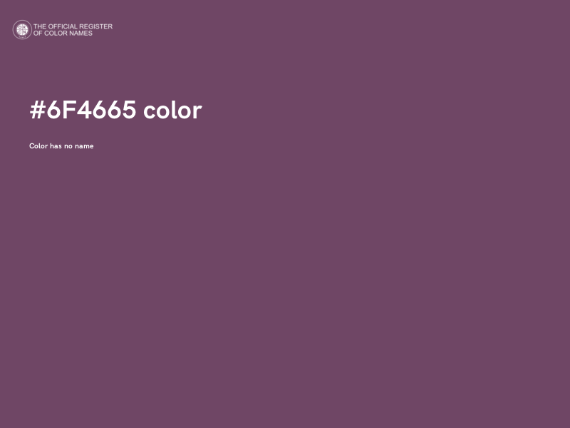 #6F4665 color image