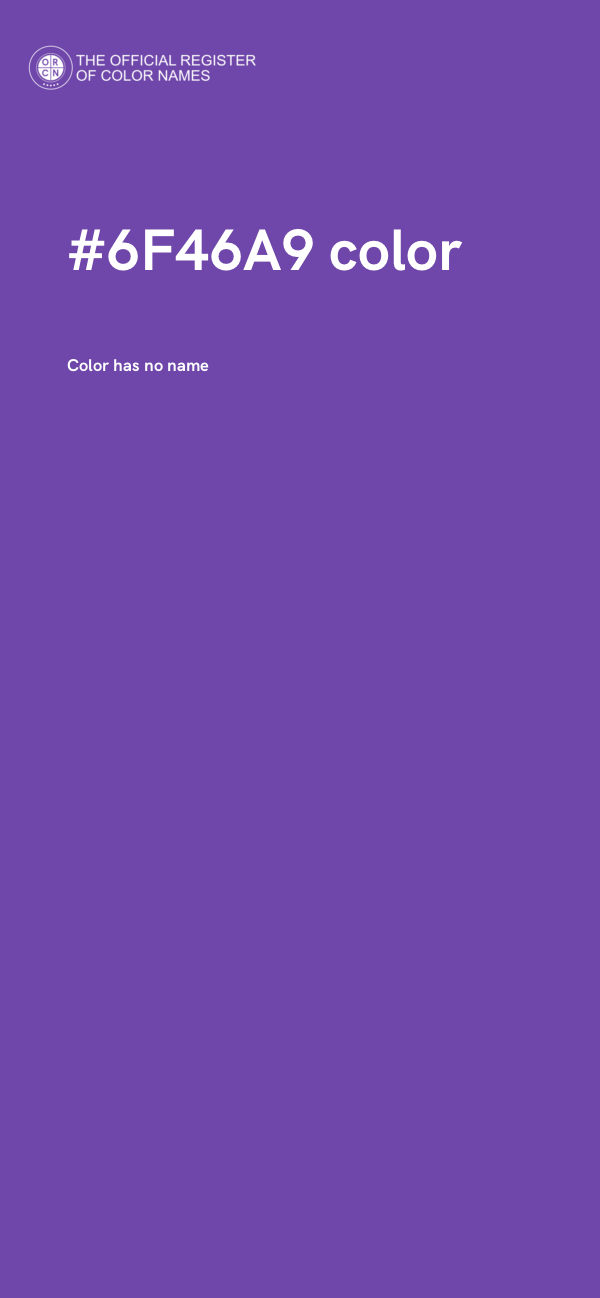 #6F46A9 color image