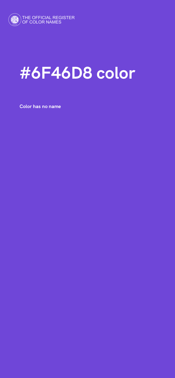 #6F46D8 color image